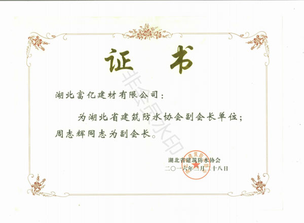 湖北省建筑防水協(xié)會(huì)副會(huì)長(zhǎng)單位