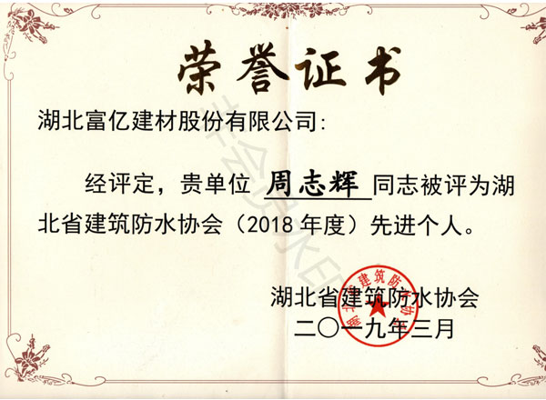 2018年度先進(jìn)個(gè)人